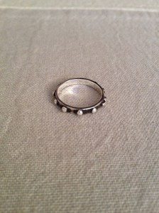 Dizainier en argent oxydé